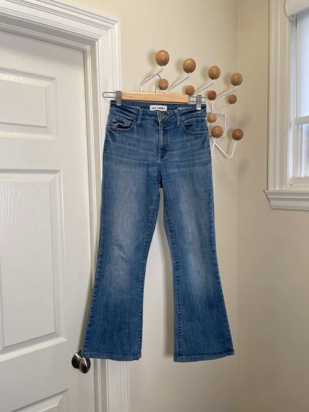 DL1961 - Heather - High Waist Flare Denim Jeans - Blue - 25 x 24